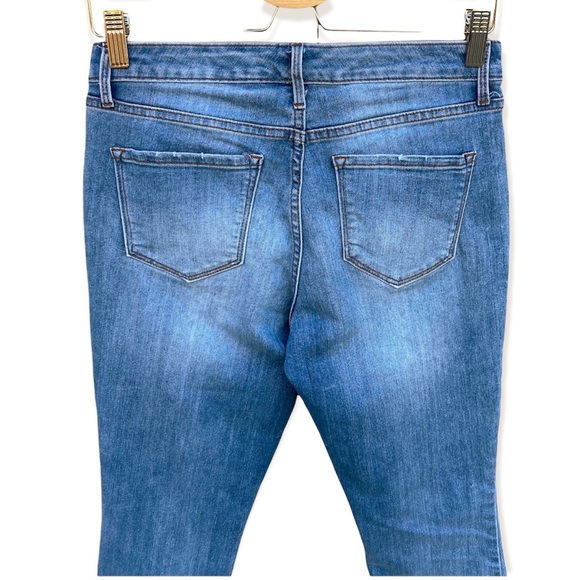 Nine West Gramercy Skinny Jeans Embroidered Bohemian Size 4 - Picture 9 of 15